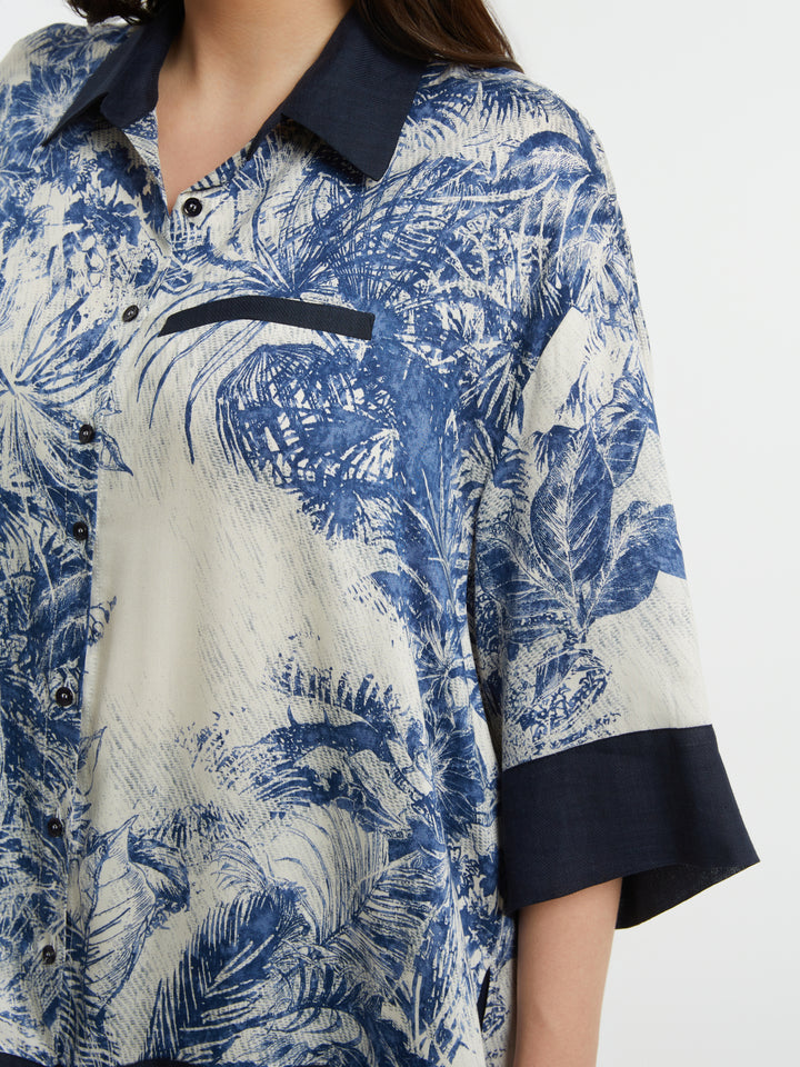 Blouse Met Botanische Print