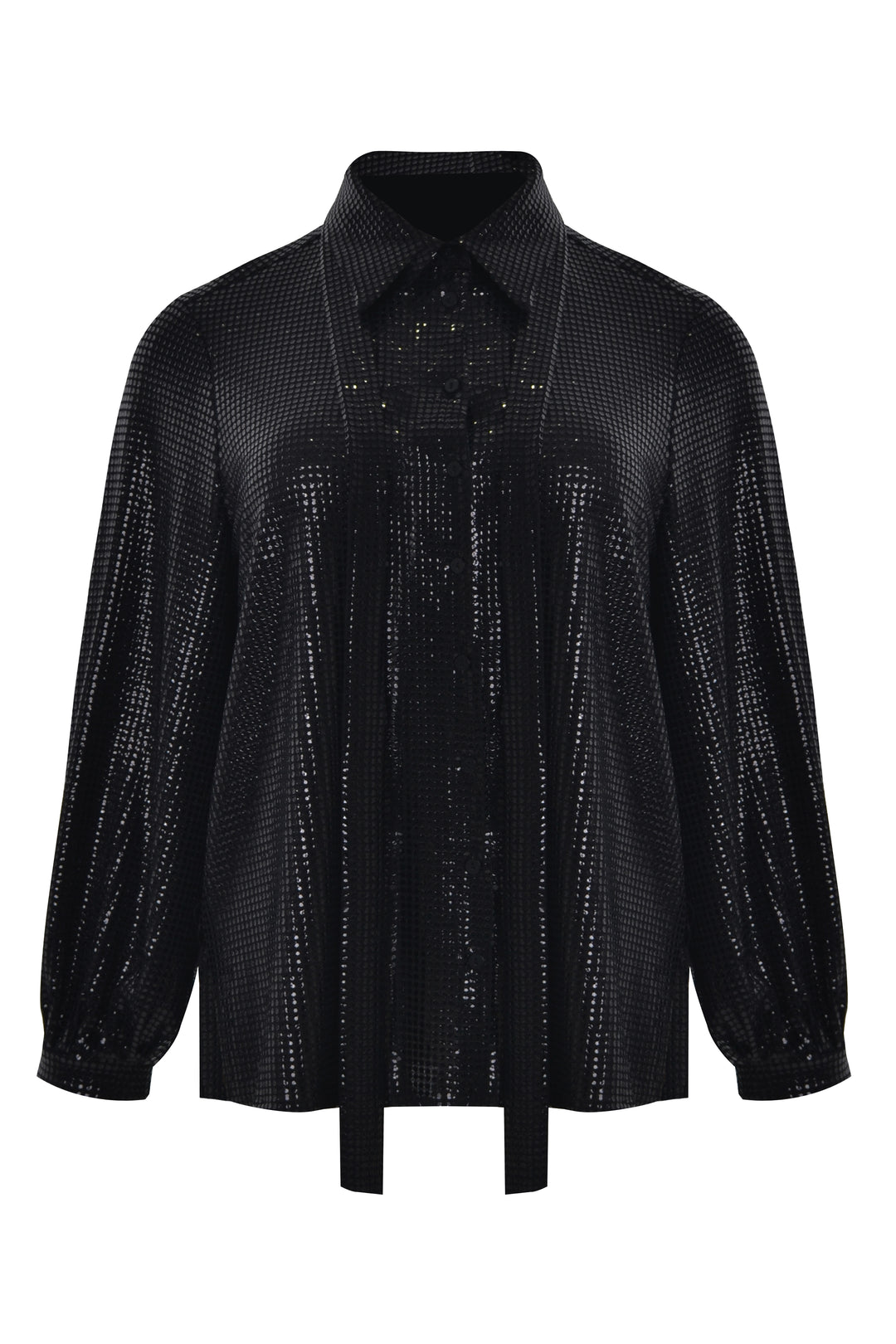 Zwarte Glitter Blouse