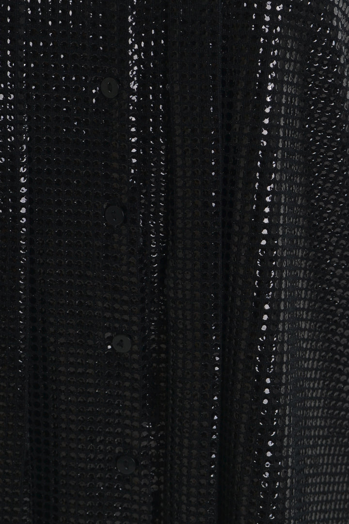Zwarte Glitter Blouse