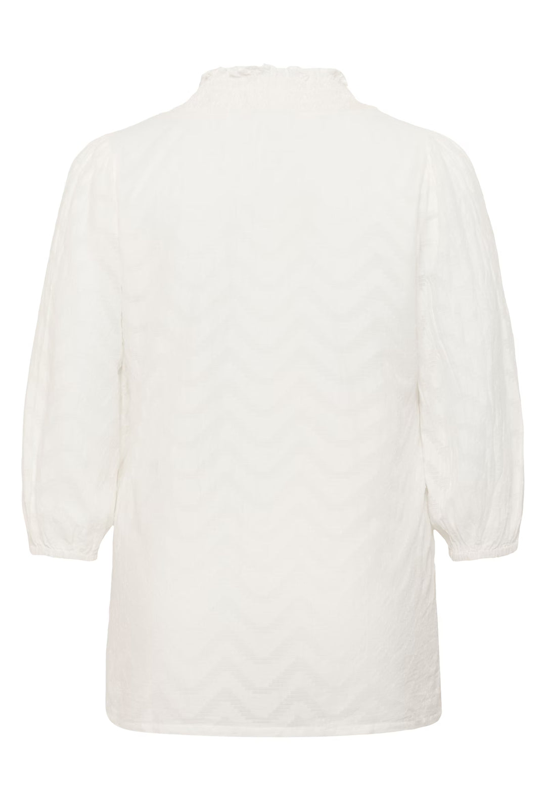 Luchtige Blouse Met Zigzagpatroon En Ruches