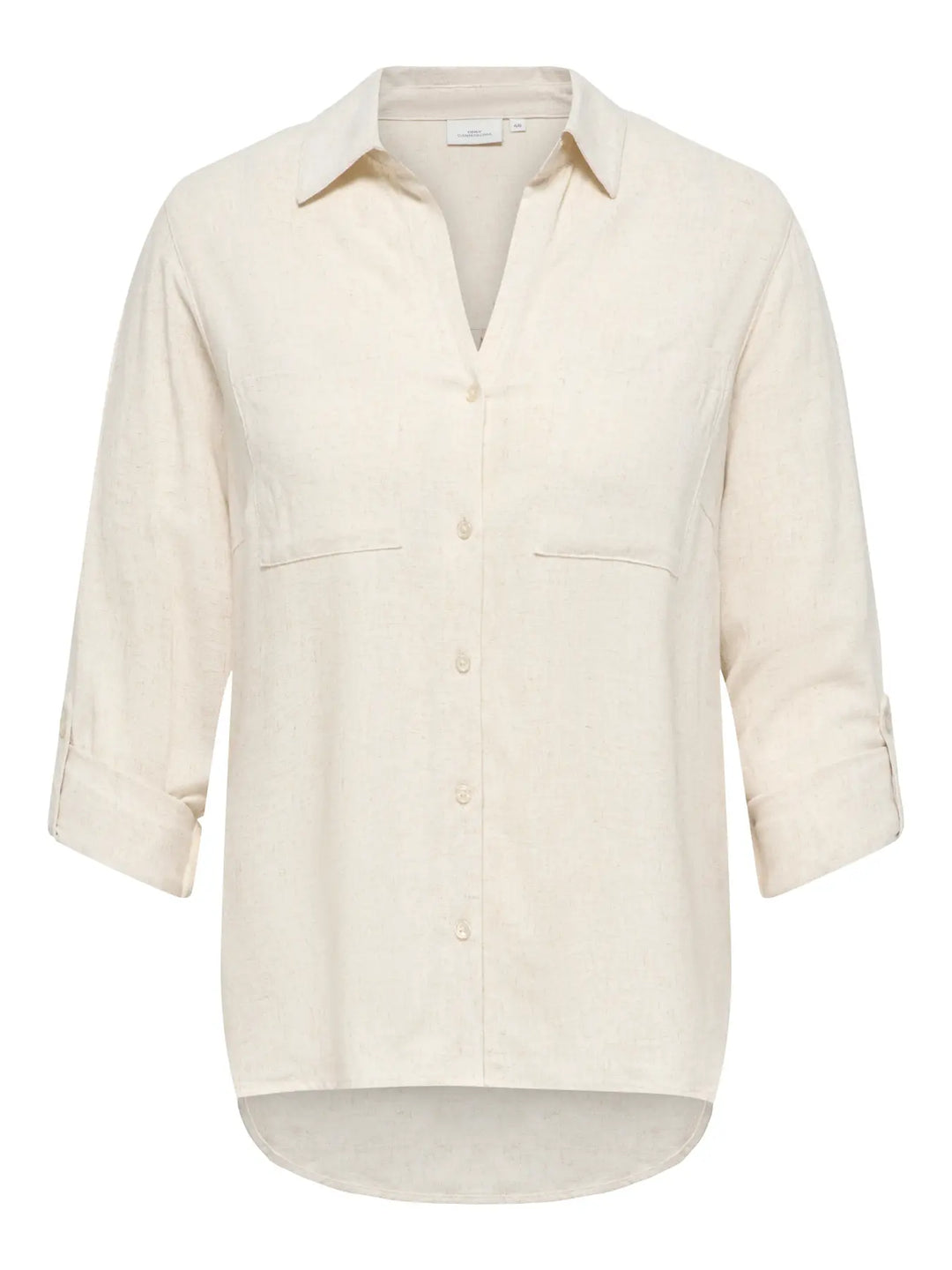 Ecru Blouse Linnenlook