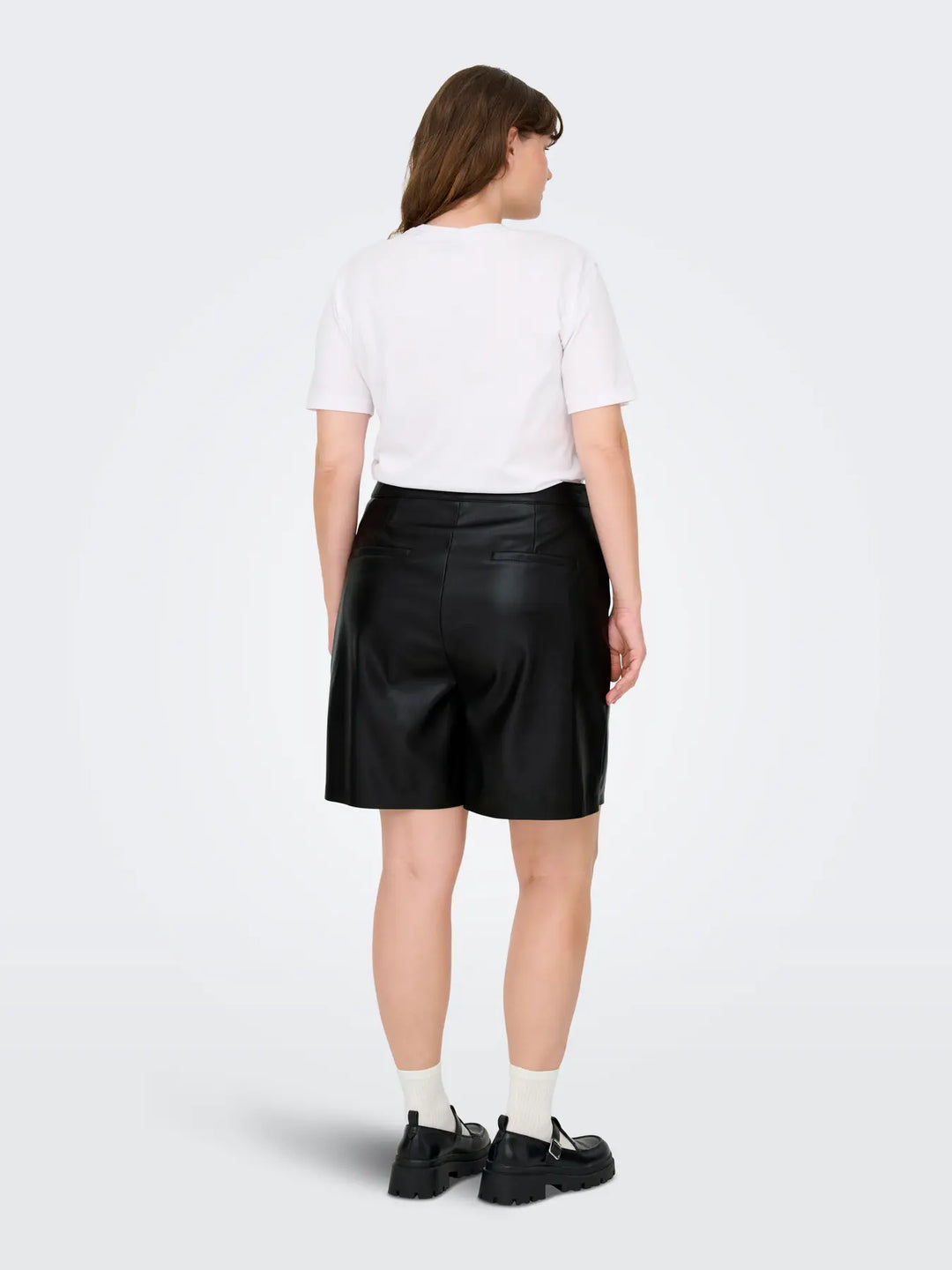 Faux Leather Shorts