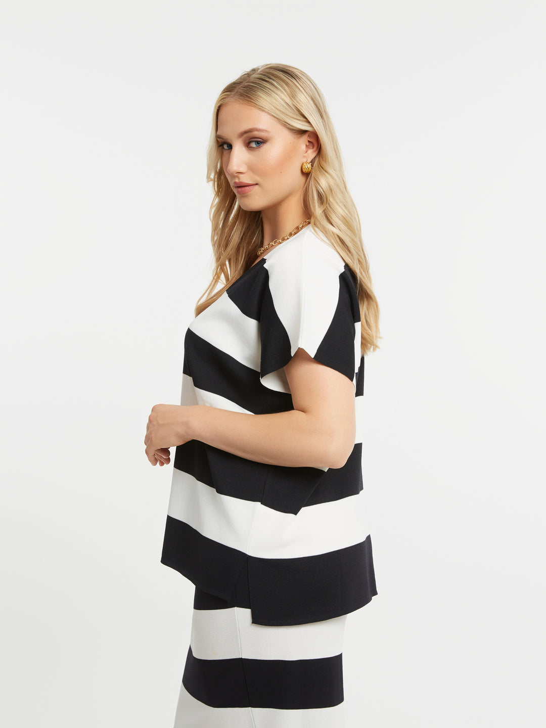 Zwart Wit Gestreepte Top