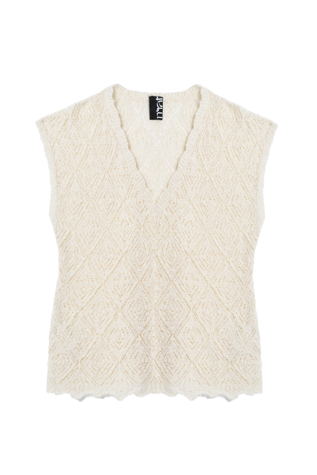 Gehaakte Ecru Top