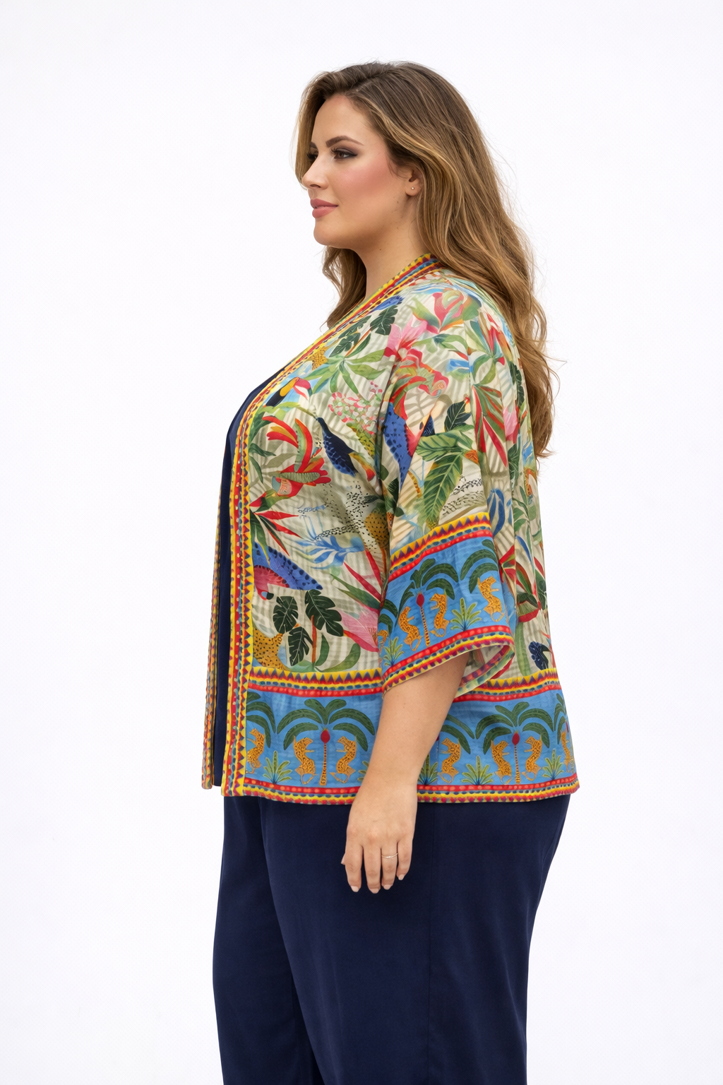 Tropische Kimono Met Print