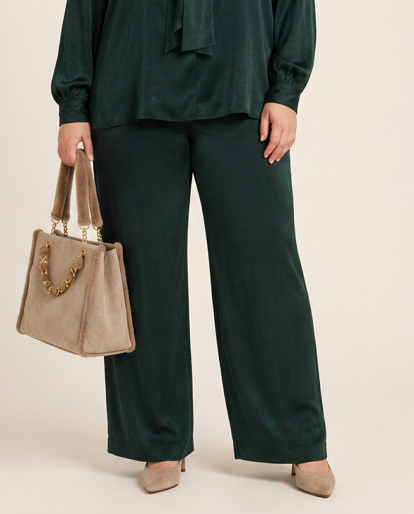 Wijde Cupro Broek