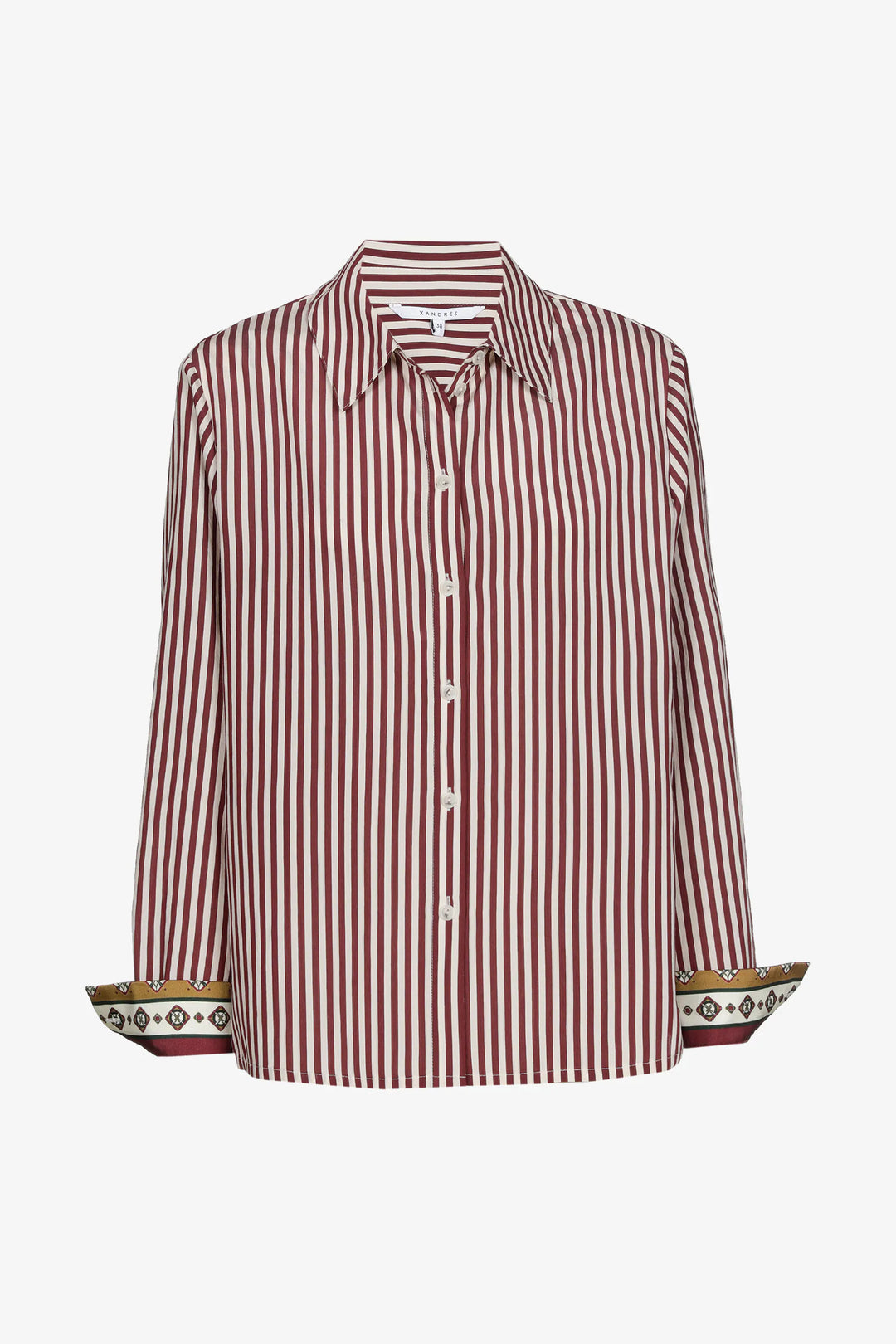 Gestreepte Printblouse