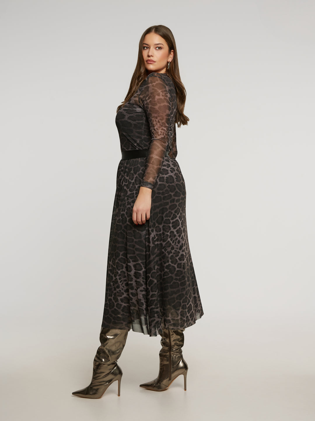 Plussize Tule Rok Luipaardprint