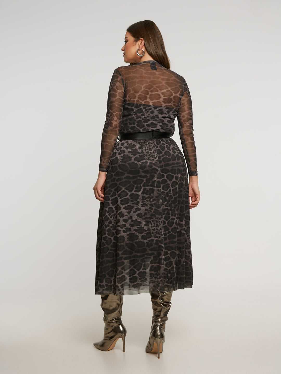 Plussize Tule Rok Luipaardprint