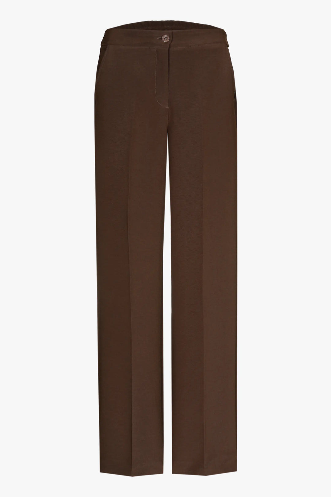 Geklede Broek Met Wijde Pijpen