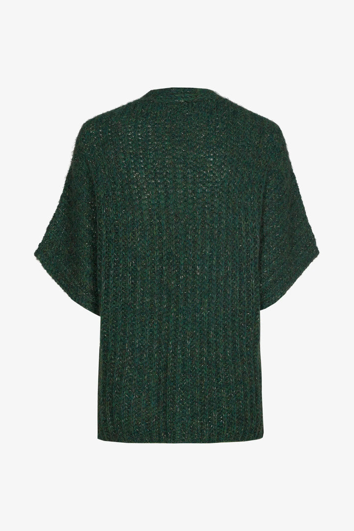 Groene Mohair Cardigan met Alpaca