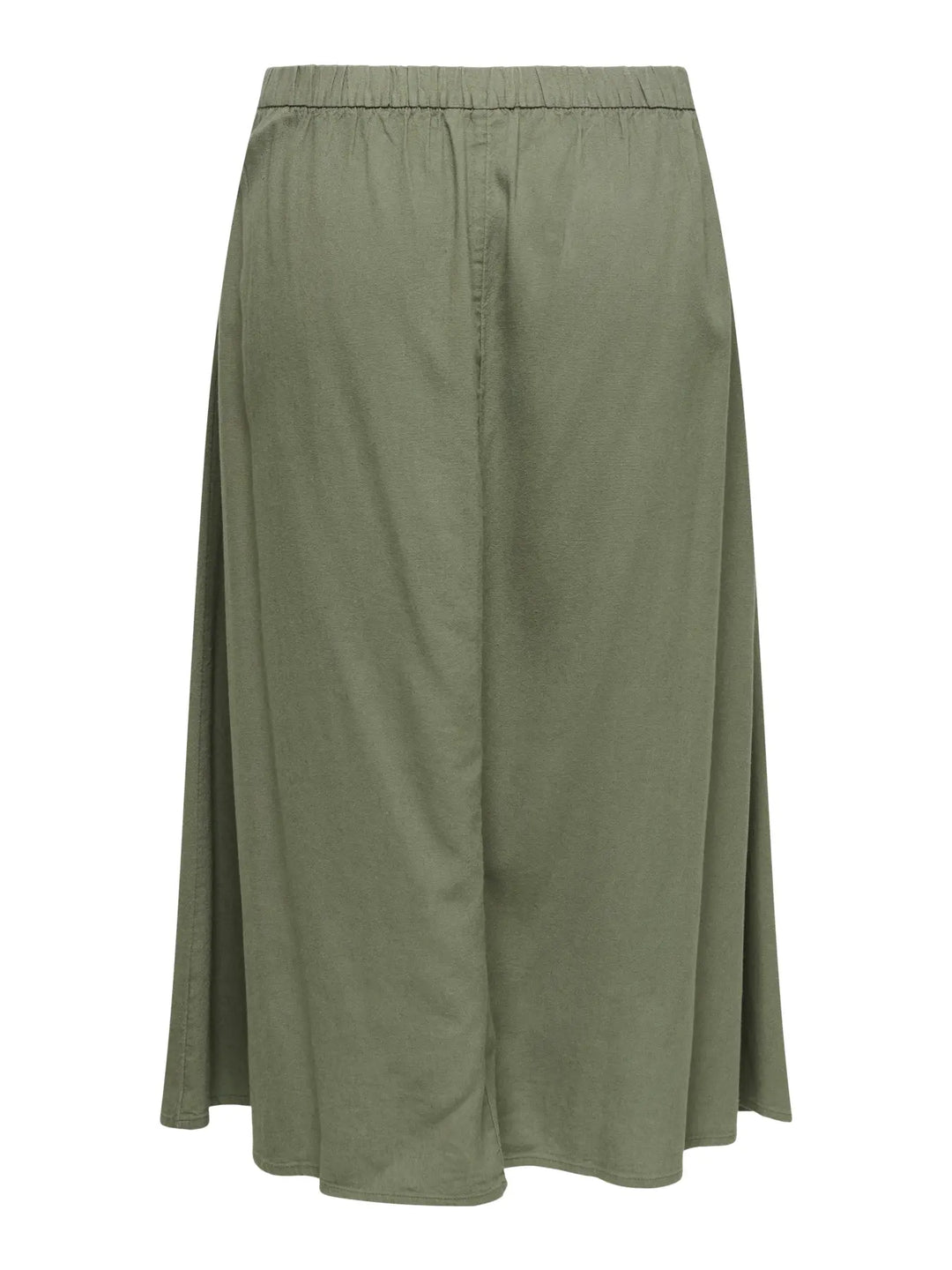 Kaki soepele midi-rok