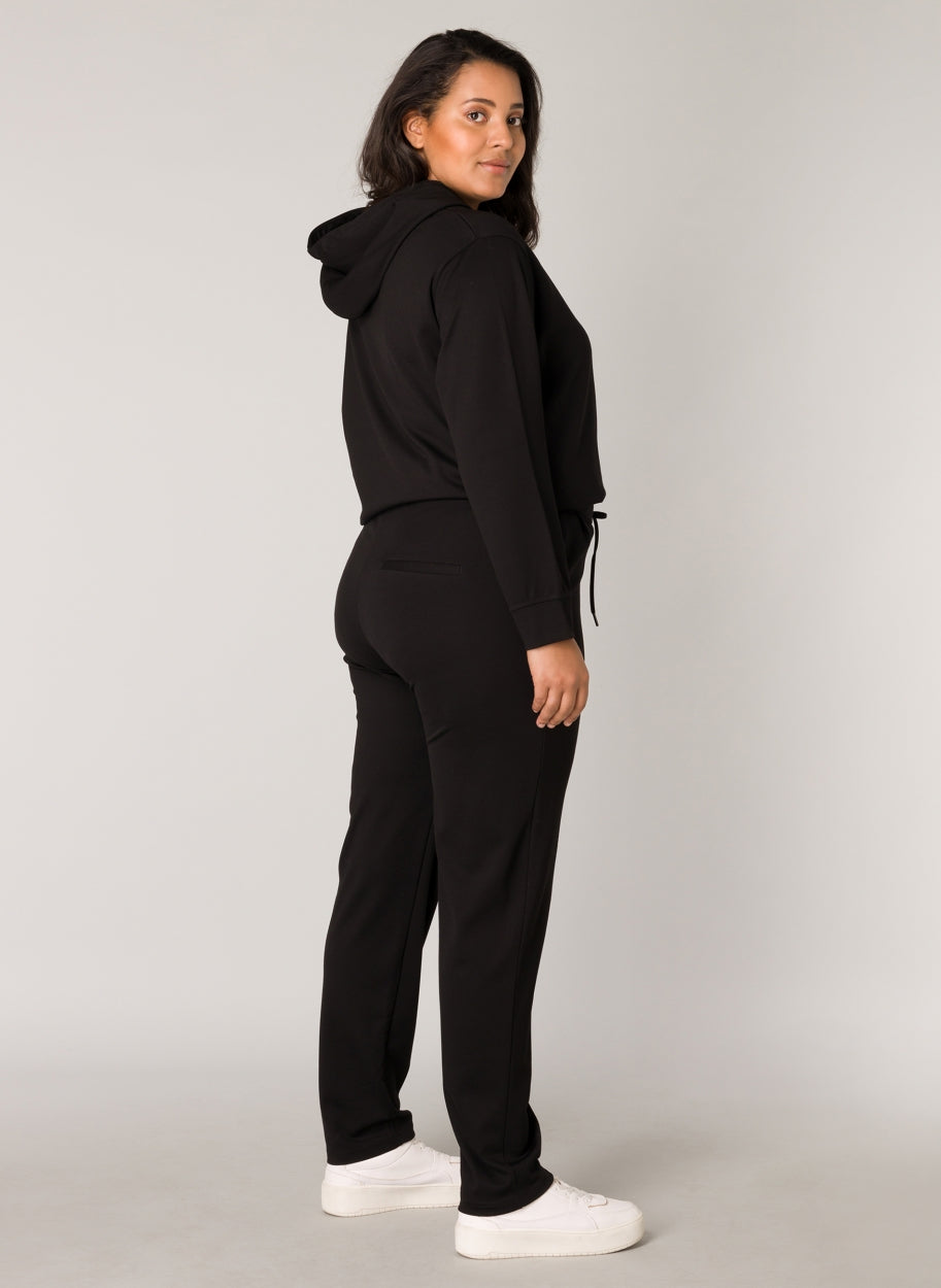 Comfortabel Zittend Zwarte Broek