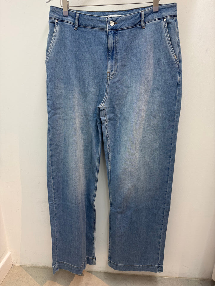 jeansbroek met rechte pijpen