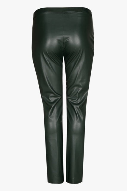 faux leather broek met elastiek