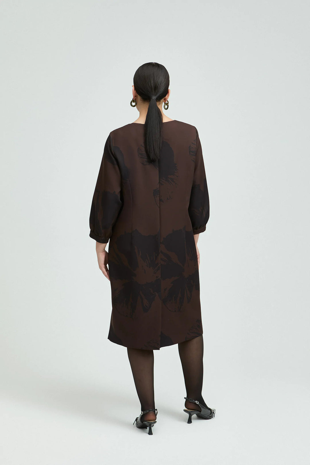 Dress with pop art floral motif