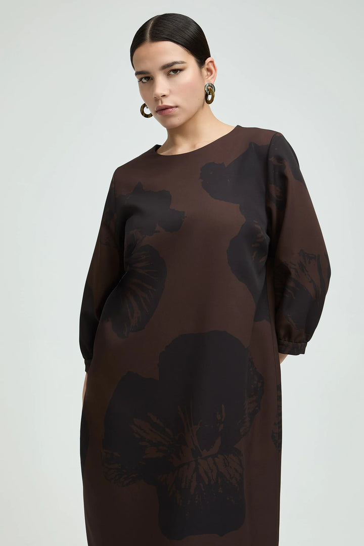 Dress with pop art floral motif