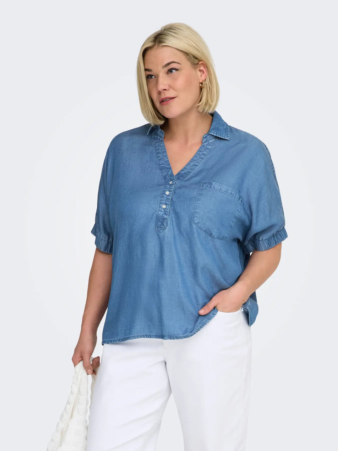 Luchtige Denim Blouse