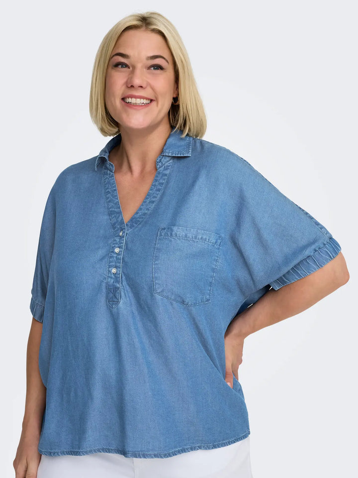 Luchtige Denim Blouse