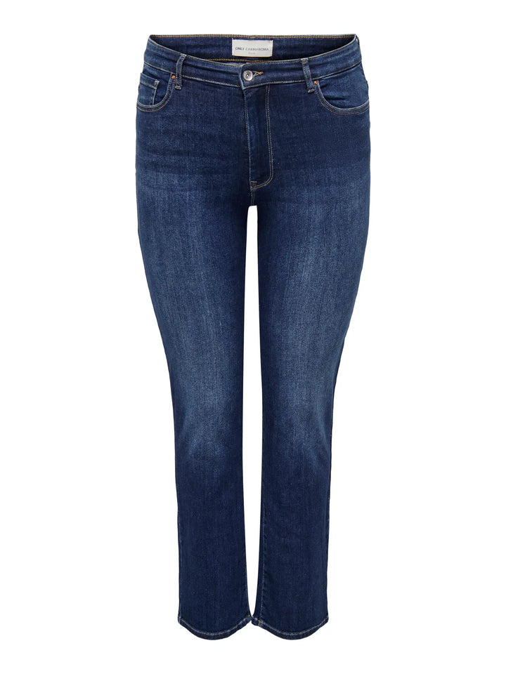 Trendy Slim Fit Jeans In Darkblue Denim