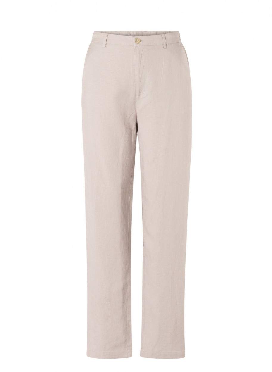 Rechte Broek In Linnenmix