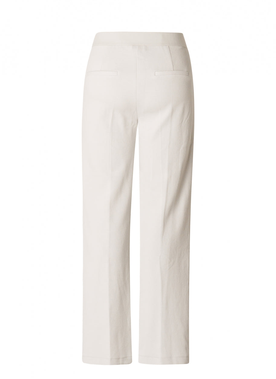 Ecru Comfortbroek Met Naad