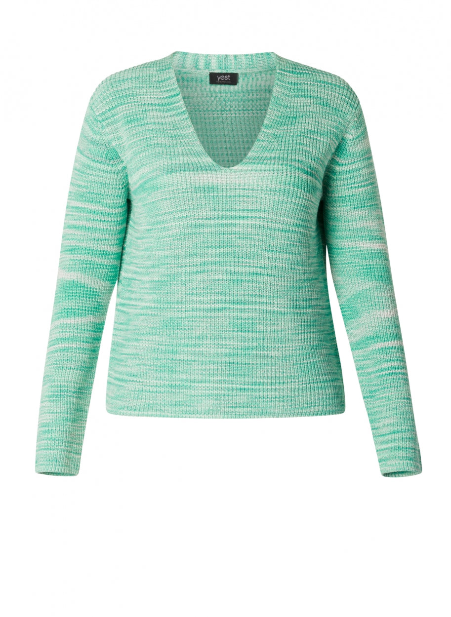 Gebreide Trui Met V-Hals