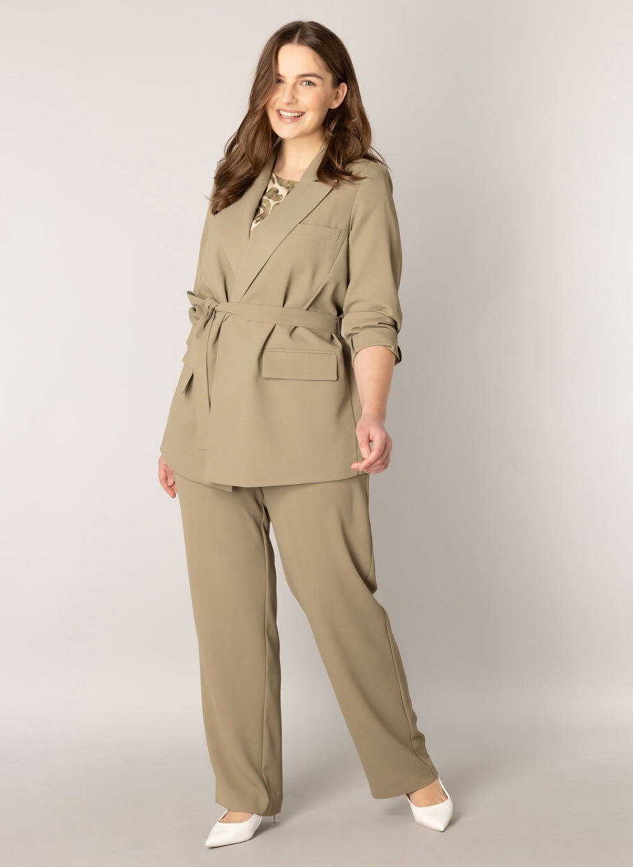 Getailleerde Blazer In Soft Army