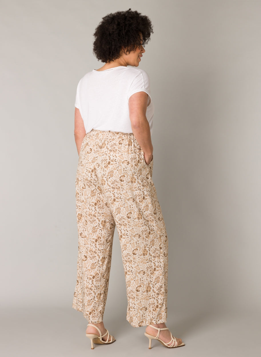 Broek Met Bloemenprint