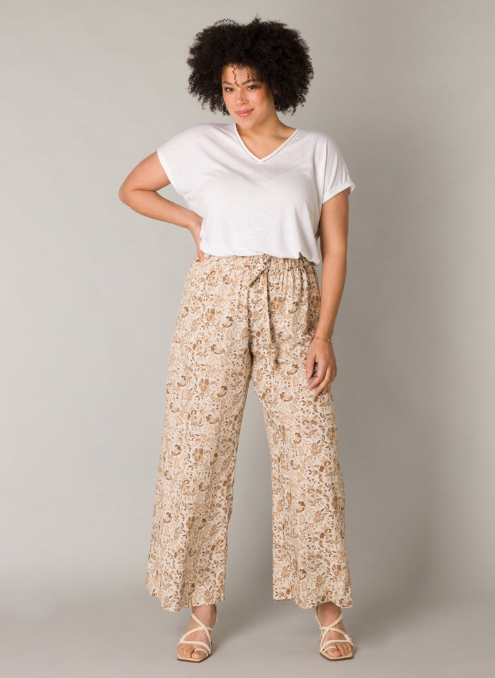 Broek Met Bloemenprint