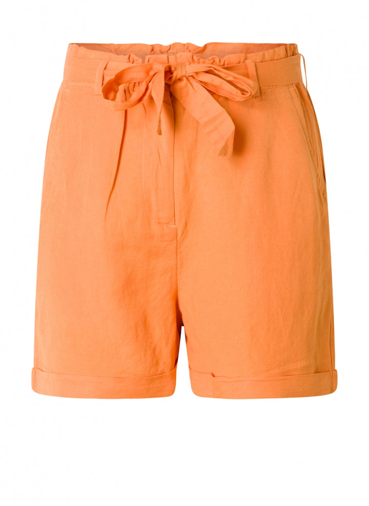 Oranje Short Met Striklint