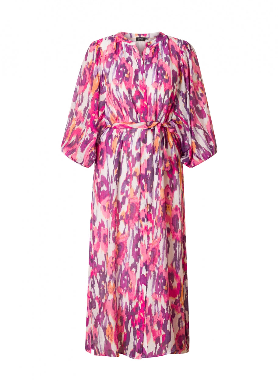 Vrolijke Midi-Jurk Met Print