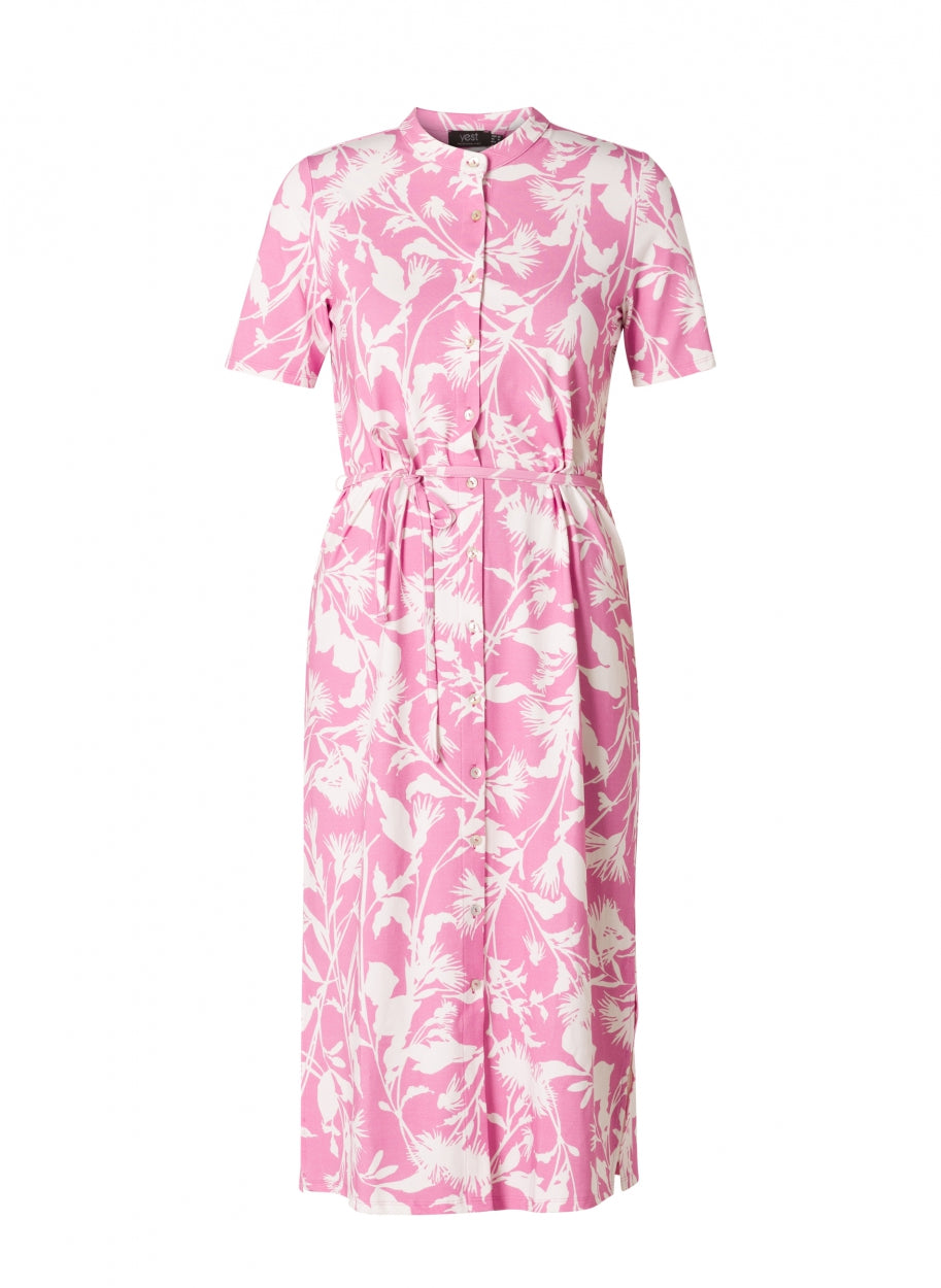 Midijurk Met Roze Bloemenprint