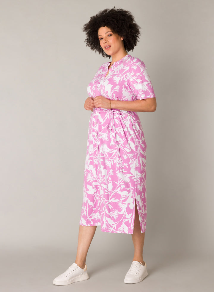 Midijurk Met Roze Bloemenprint