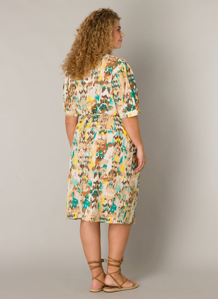 Rechte Jurk Met Print