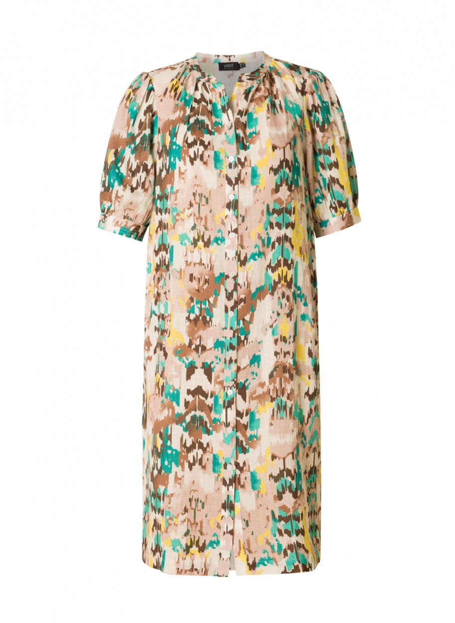 Rechte Jurk Met Print