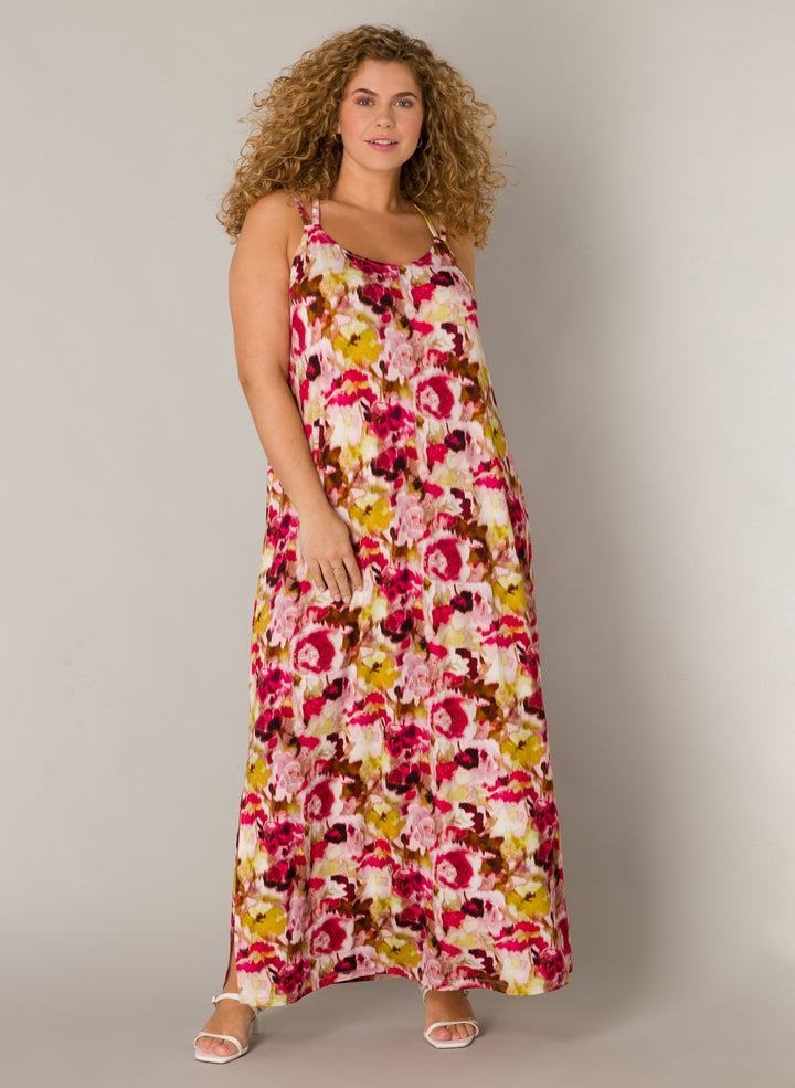 Lange Jurk Met Bloemenprint