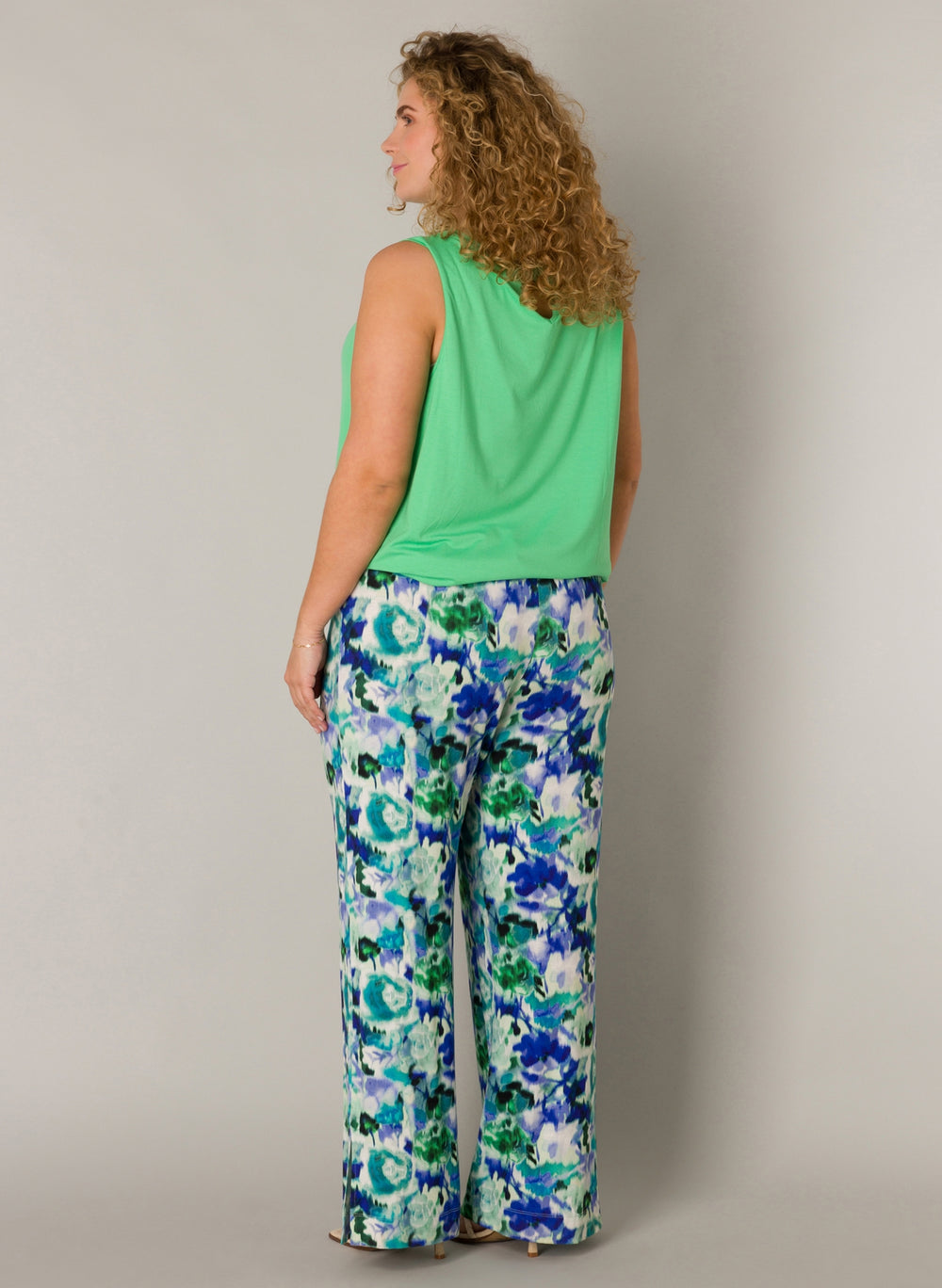 Wijde Broek Met Bloemenprint