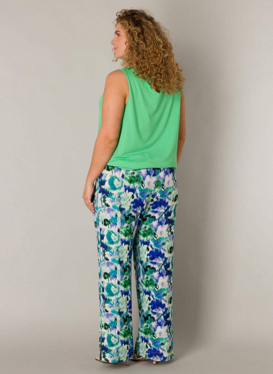Wijde Broek Met Bloemenprint