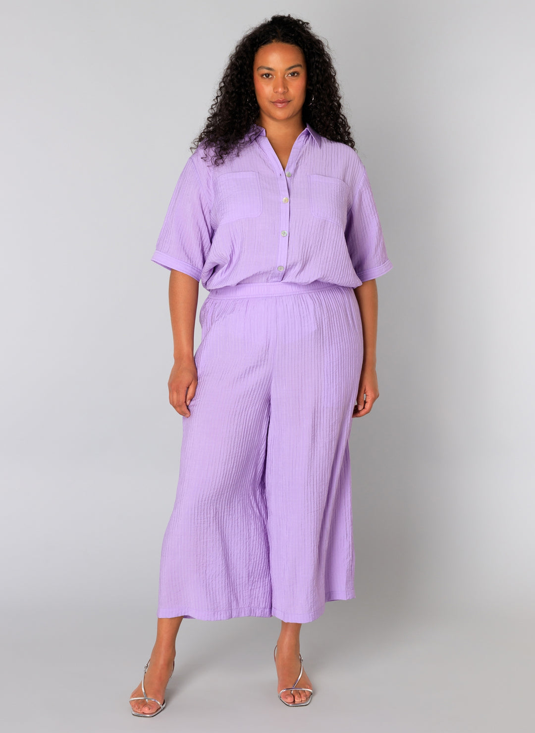 Luchtige Broek In Lila Tint