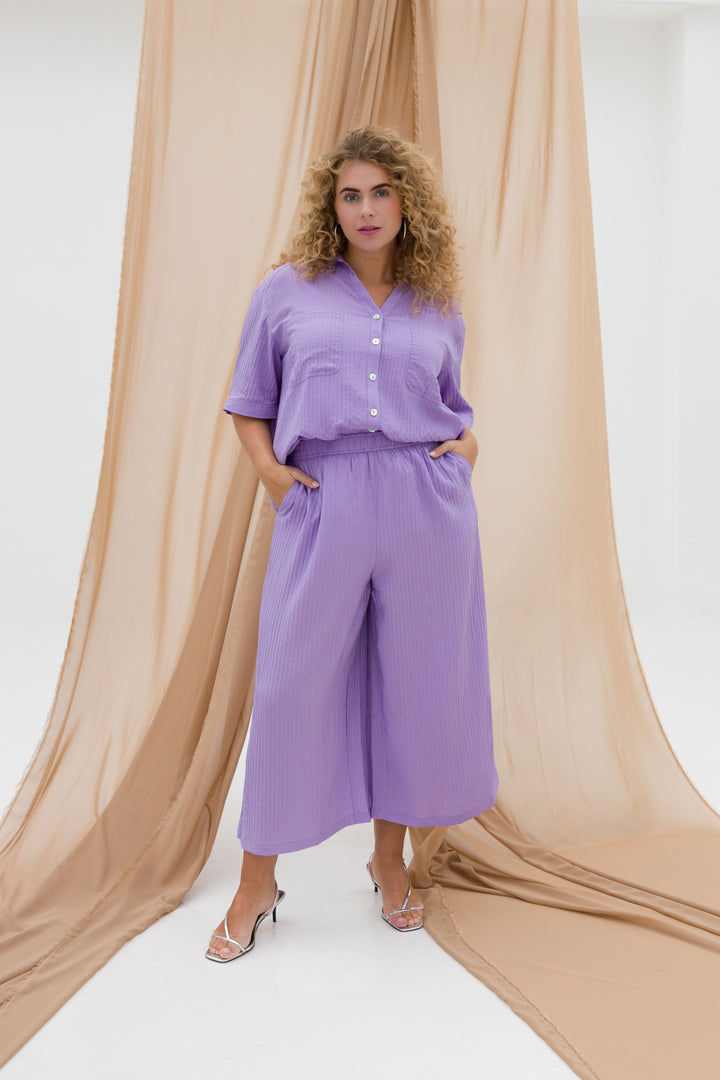 Luchtige Broek In Lila Tint