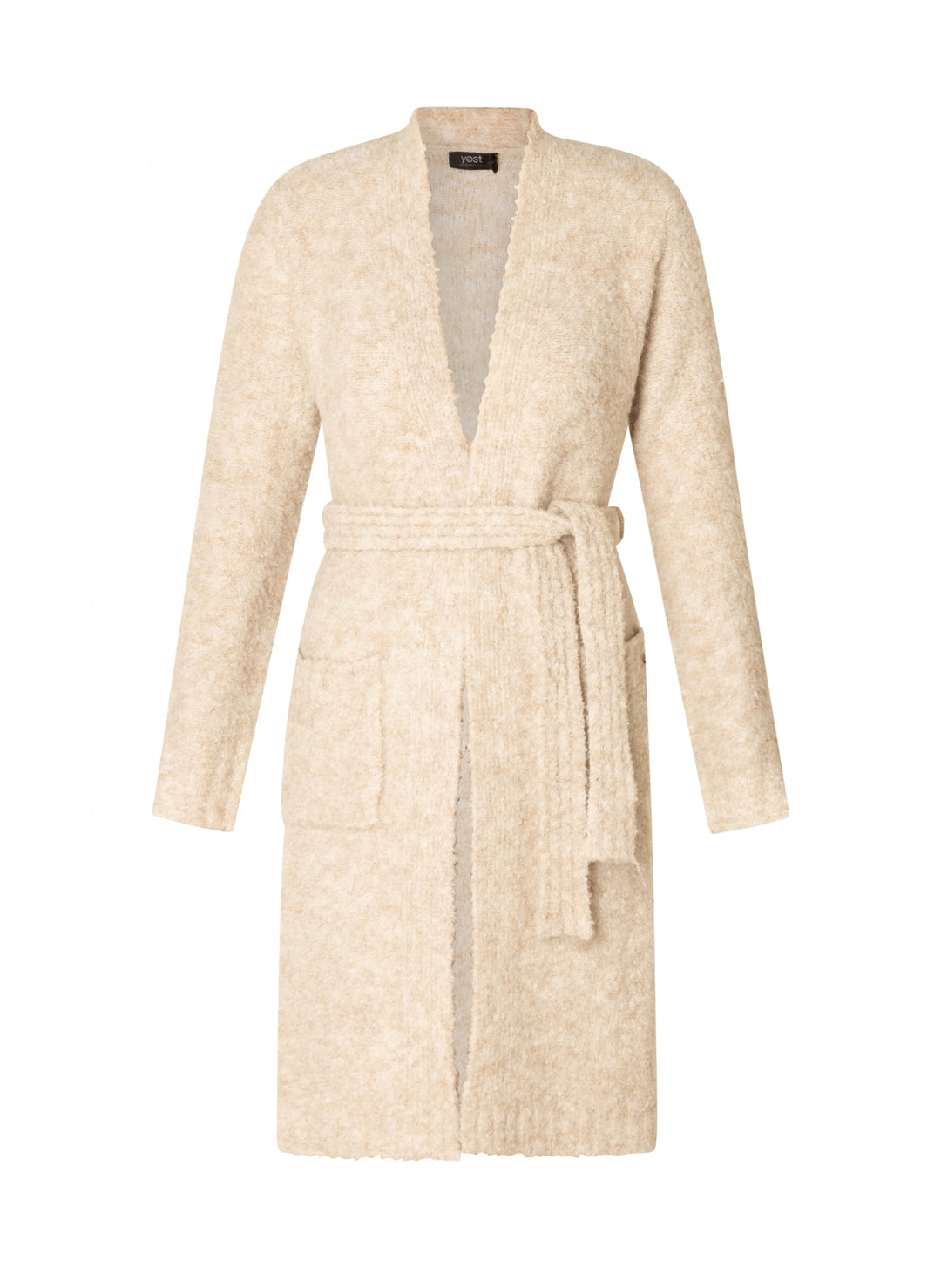 Zachte Gebreide Cardigan In Sand Melange