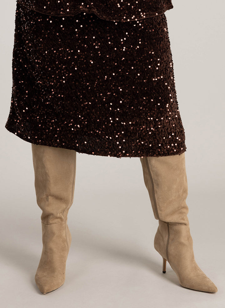 Rok Met Pailletten In Koper