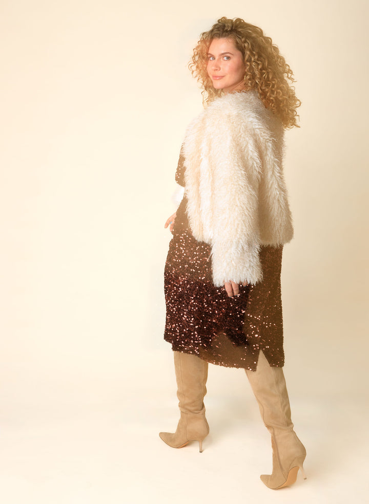 Rok Met Pailletten In Koper