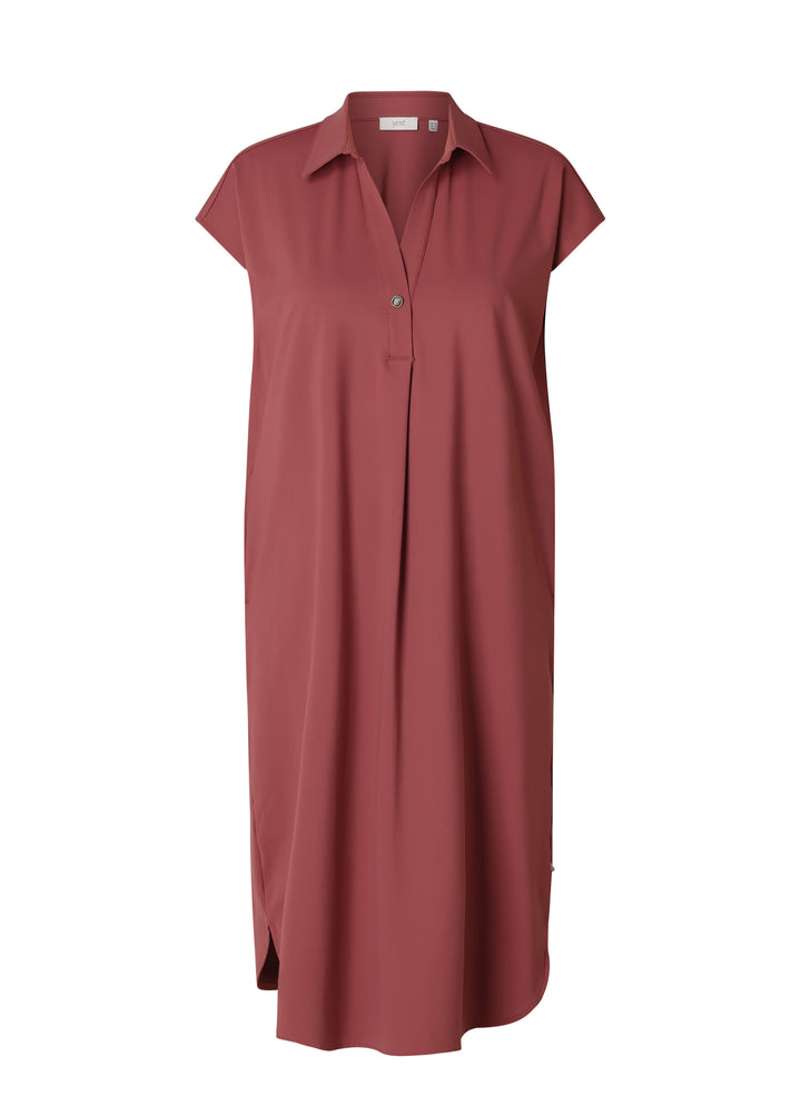 Zandroze Mouwloze Shirtjurk