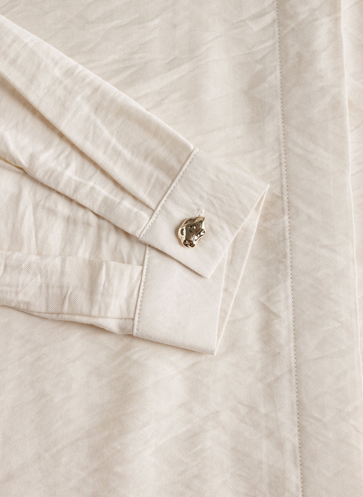 Satijnen Crème Blouse