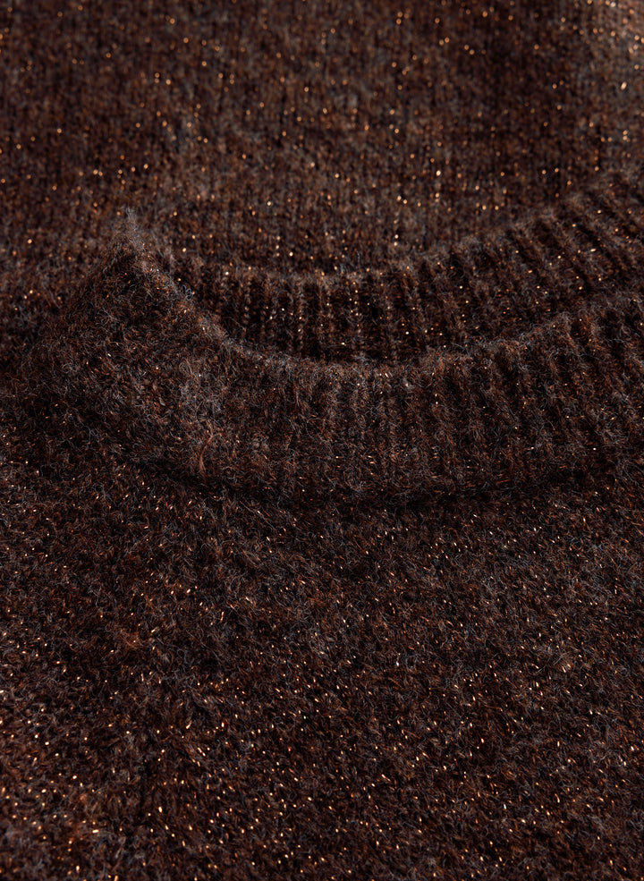 Bruine Trui Met Lurex