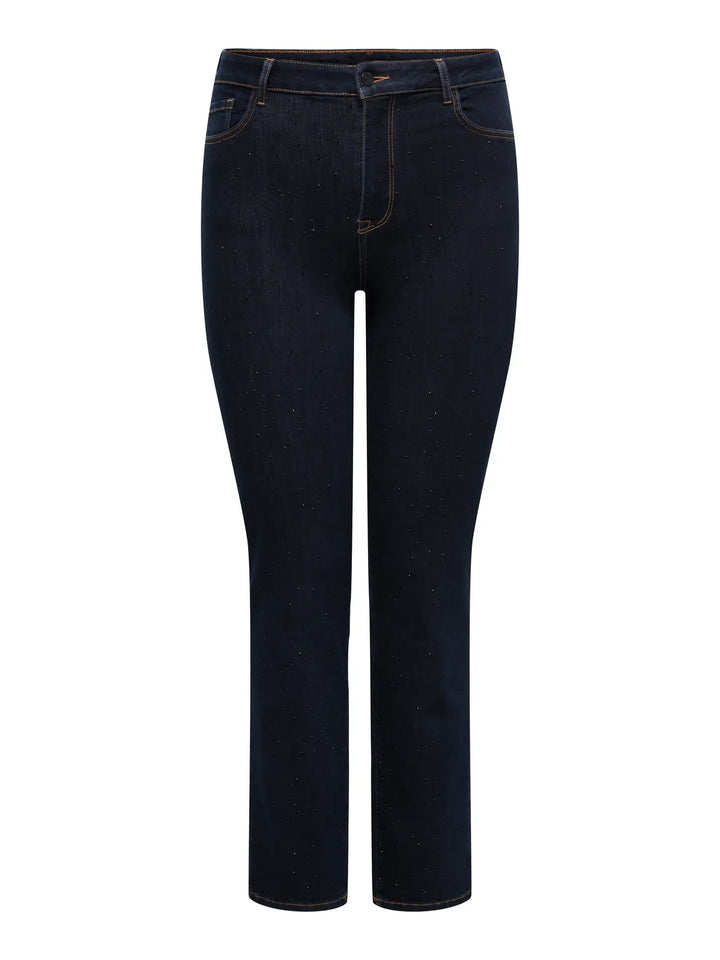 High Waist Jeans Met Strass