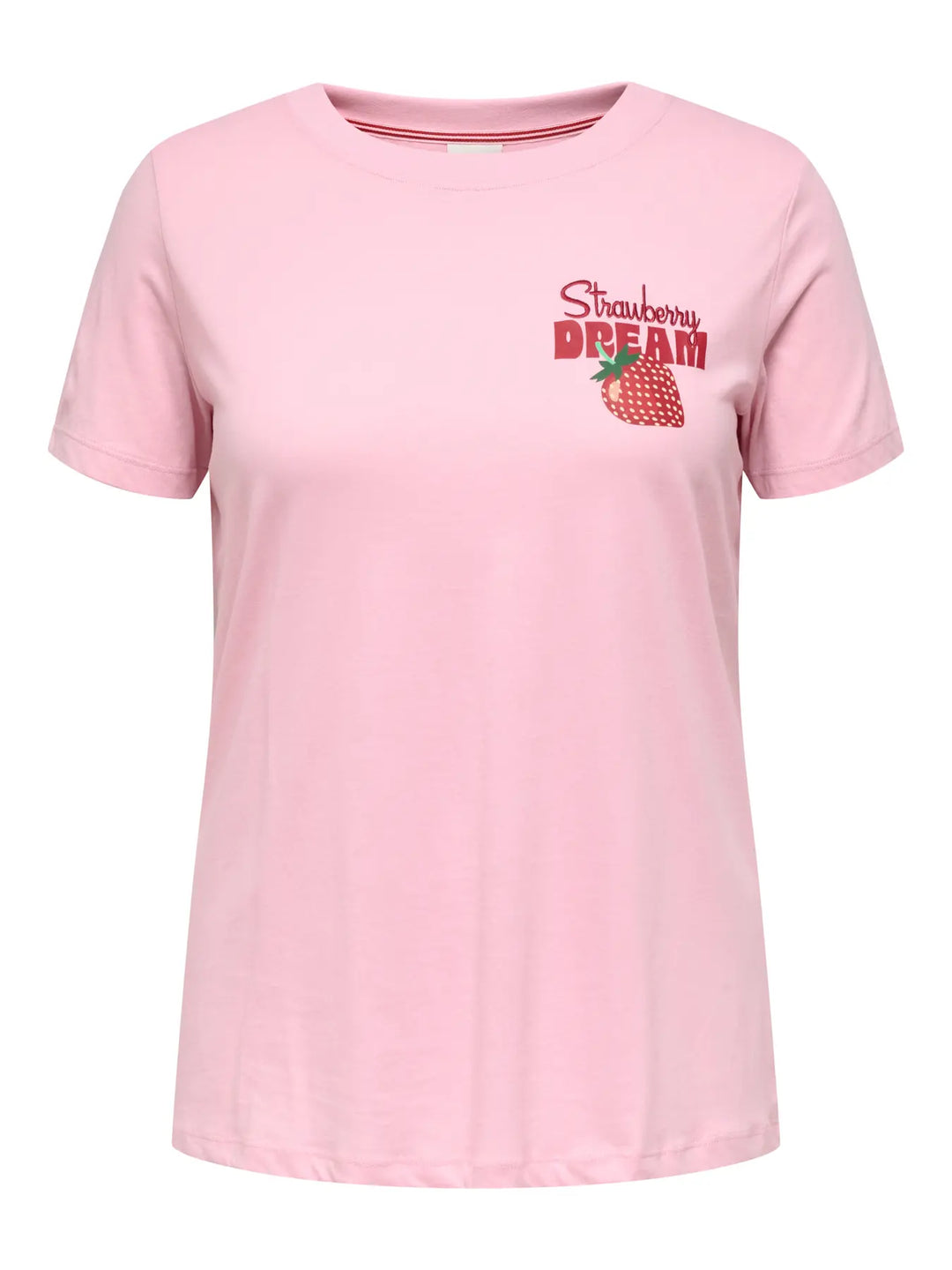 Roze T-Shirt Met Strawberry Dream Print