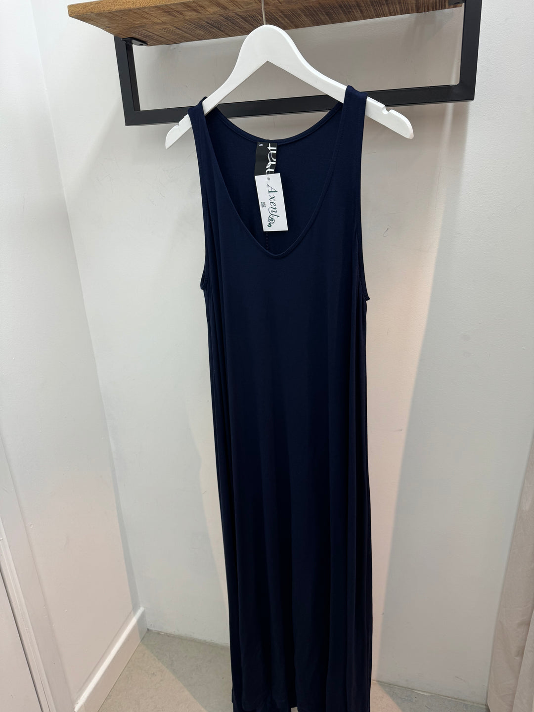 blauwe zomerse jurk - mat fashion - 0000.7502.C - blue - grote maten - dameskleding - kledingwinkel - herent - leuven